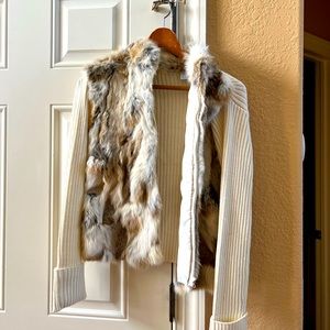 Rabbit fur sweater